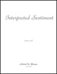 Interpreted Sentiment piano sheet music cover